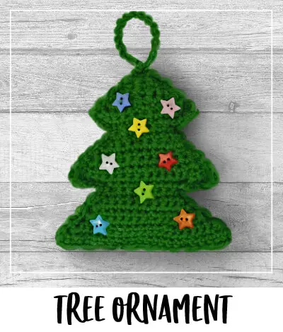 crochet christmas tree ornament
