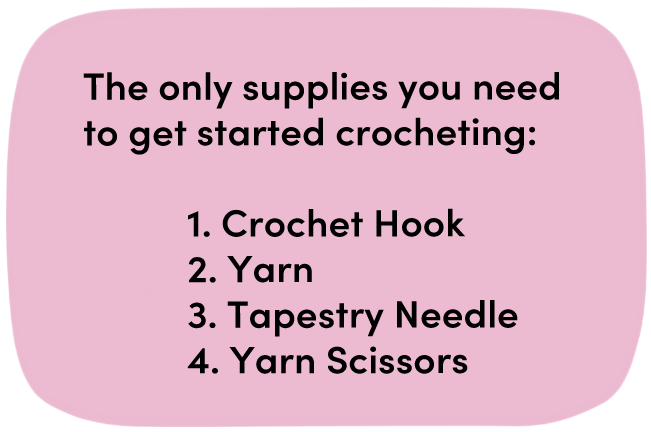 Supplies Needed for Crochet - The Beginner's Guide to Crochet