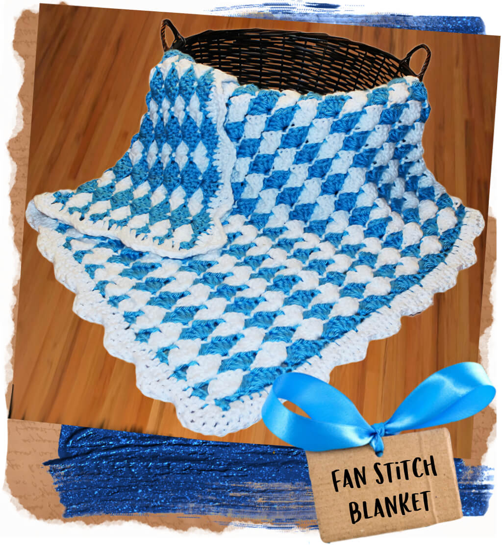 Fan Stitch Baby Blanket