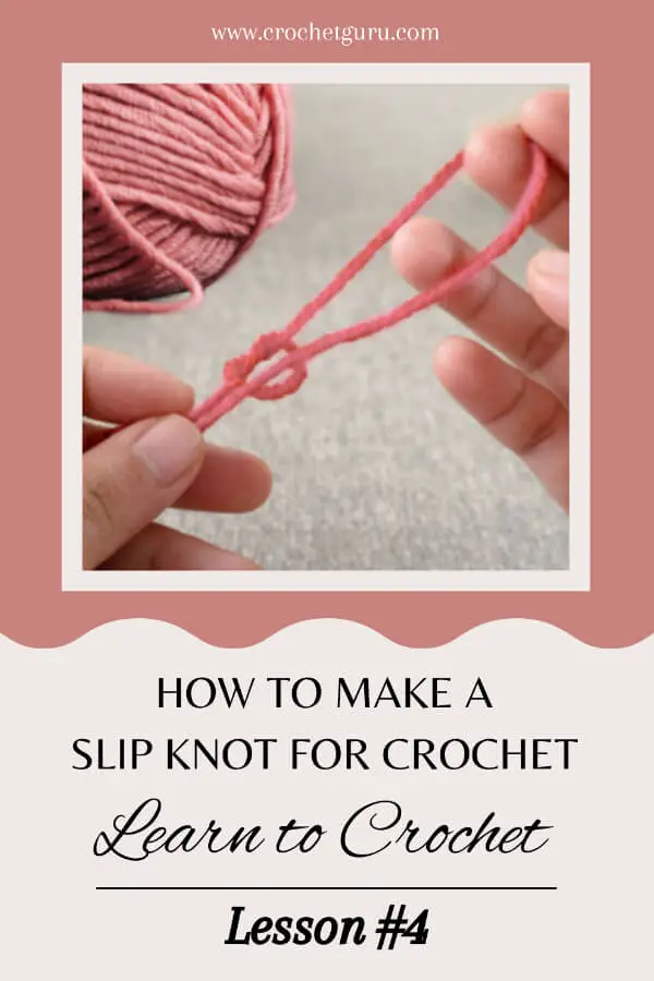 how-to-make-a-slip-knot-crochet-pinterest
